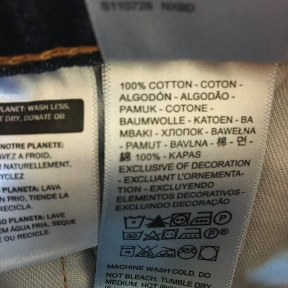 Levis 505 Jeans Mens Tagged Size 34x36 Measures 32x34.5 Straight Cut - Picture 8 of 14